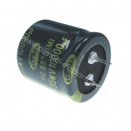 CONDENSATORI ELETTROLITICI 10.000uF 35V SNAP-IN