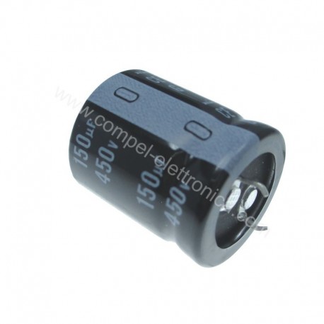 CONDENSATORI ELETTROLITICI SNAP-IN 150UF 450V 105°C LOW IMP. 25x30mm