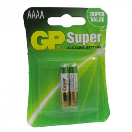 BATTERIA AAAA ALKALINE GP IN BLISTER DA 2 PEZZI