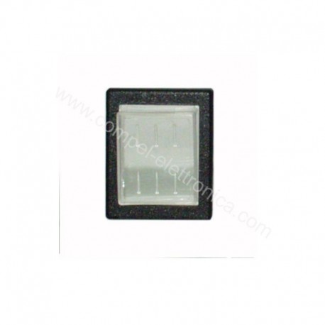 PROTEZIONE IN GOMMA CON CORNICE PER INTERRUTTORI A BILANCIERE 25X33MM