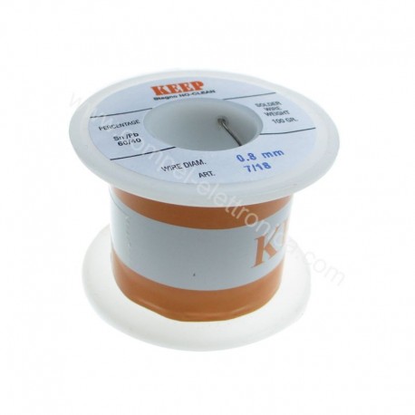 STAGNO 60/40 0,8MM DA 100 GR - KEEP