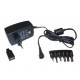 ALIMENTATORE SWITCH REGOLABILE 3/12V 1,5A 230VAC USB 6 CONNETTORI