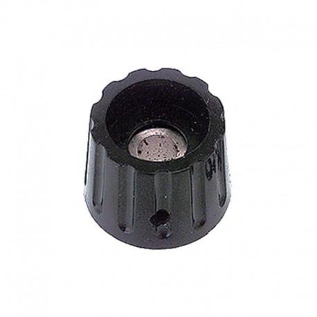 MANOPOLA COMPONIBILE FISSAGGIO A VITE 22X17 NERA