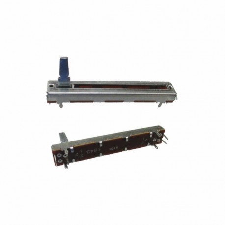 POTENZIOMETRO 2x10KOHM 45MM LOGARITMICO SLIDER