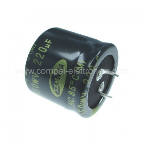 CONDENSATORI ELETTROLITICI SNAP-IN 220uF 450V 105°C LOW IMPED. 25x40mm