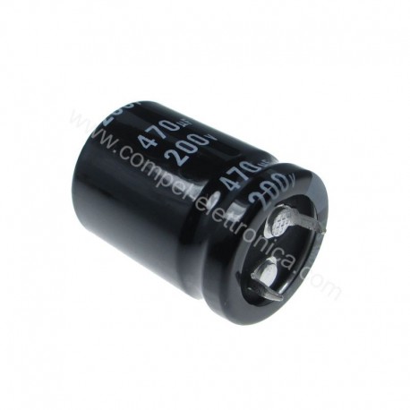CONDENSATORI ELETTROLITICI SNAP-IN 470UF 200V LOW IMP. 22X35mm