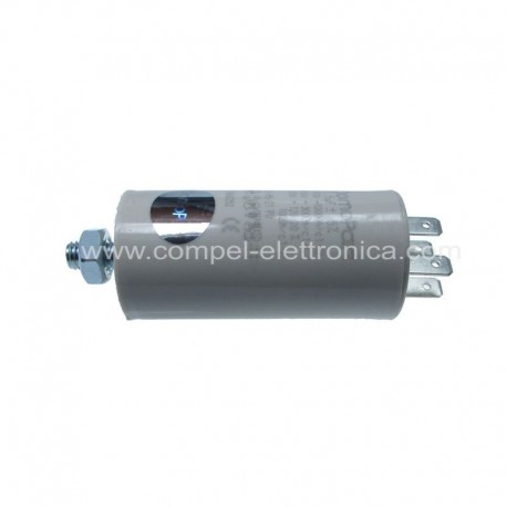 CONDENSATORE 4uF 450Vac PER AVVIAMENTO MOTORI A FASTON 6,3MM DUCATI