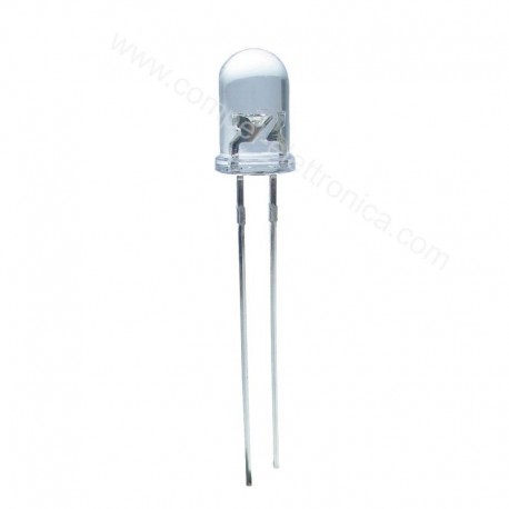 DIODO LED 5MM ALTA LUMINOSITA' BIANCA 8,5KM