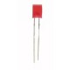 DIODO LED RETTANGOLARE ROSSO 2X5MM 38MCD