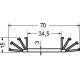 DISSIPATORI TERMICI 1 FORO X TO3 40X70