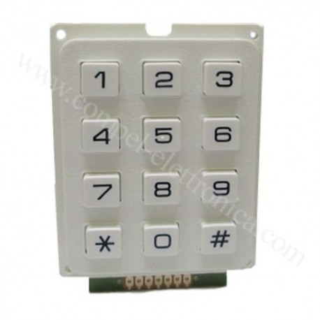 TASTIERA UNIVERS NUMERICA 12 TASTI BIANCA