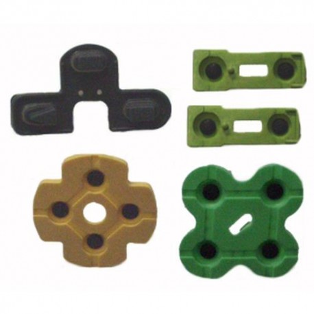 TASTI DI GOMMA PER CONTROLLER PS2 IN SET