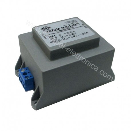 TRASFORMATORI 30W 24V 230VAC DA PANNELLO SINGOLI SECONDARI A MORSETTO