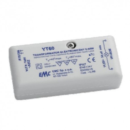 TRASFORMATORE ELETTRONICO 60W 230V 12V PER LAMPADE ALOGENA