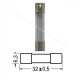 FUSIBILE RAPIDO 0,63A 250Vac 6,3X32mm