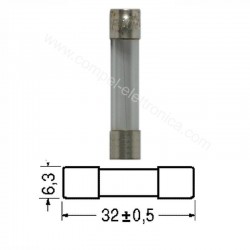 FUSIBILE RAPIDO 3A 250Vac 6X32mm