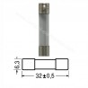 FUSIBILE RAPIDO 25A 250Vac 6X32mm CERAMICO