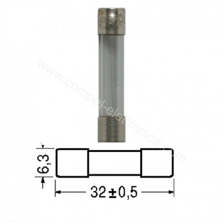 FUSIBILE RAPIDO 4A 150Vac 6X32mm