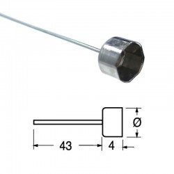 CAPPUCCIO CON TERMINALE A SALDARE X FUSIBILE DIAM. 5MM
