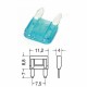 FUSIBILE A LAMA MINI 2A 32V 11,2x15,8mm