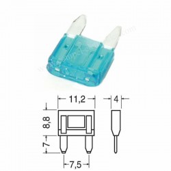 FUSIBILE A LAMA MINI 2A 32V 11,2x15,8mm