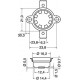 INTERRUTTORE TERMICO 80°C NORM. CHIUSO A FASTON 6,3MM VERTICALI