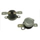 INTERRUTTORE TERMICO 120°C NORM. CHIUSO A FASTON 6,3MM ORIZZONTALI