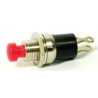 PULSANTE MINI ROSSO 1A 250V NORMALMENTE APERTO