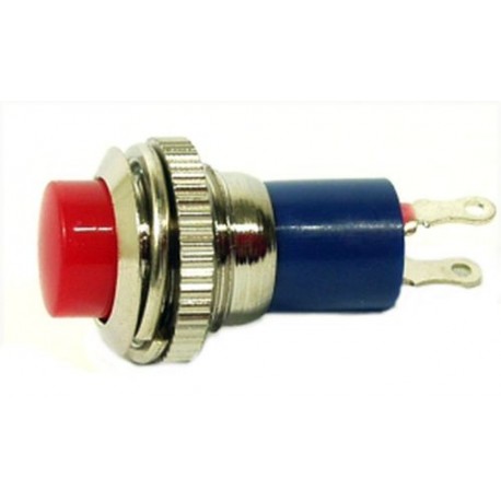 PULSANTE ROSSO 0,5A 250V NORMALMENTE CHIUSO