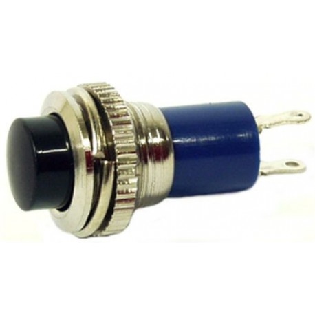 PULSANTE NERO 0,5A 250V NORMALMENTE CHIUSO