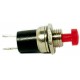 PULSANTE MINI ROSSO 1A 250V NORMALMENTE CHIUSO