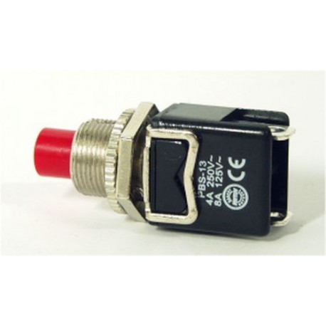 PULSANTE ROSSO 4A 250V NORMALMENTE CHIUSO