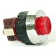 PULSANTE ROSSO CON GHIERA 0,7A 250V NORMALMENTE CHIUSO