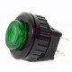 INTERRUTTORE UNIPOLOLARE PULSANTE 1A 250VAC LUMINOSO LED VERDE D18MM