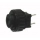 INTERRUTTORE UNIPOLARE PULSANTE TONDO 1A 250V NERO D.18MM OFF/ON