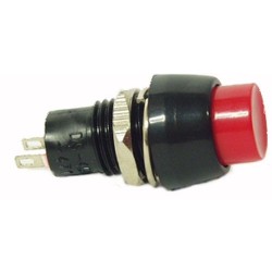 INTERRUTTORE A PULSANTE 1A 250V ROSSO OFF/ON