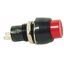 PULSANTE ROSSO 1A 250V NORMALMENTE APERTO