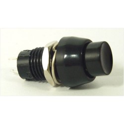 PULSANTE NERO 1A 250V NORMALMENTE APERTO