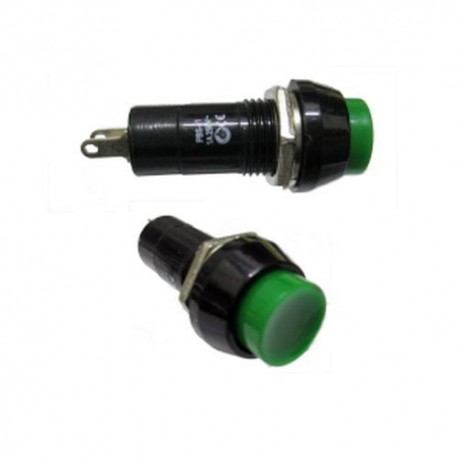 PULSANTE VERDE 1A 250VAC N.O. NORMALMENTE APERTO