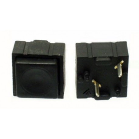 PULSANTE QUADRATO NORMALMENTE APERTO NERO