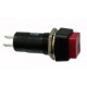INTERRUTTORE A PULSANTE QUADRATO 1A 250VAC ROSSO D.12MM