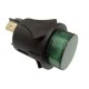 INTERRUTTORE LUMINOSO A PULSANTE BIPOLARE 250VAC 16A SPST VERDE OFF/ON