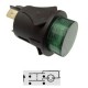 PULSANTE LUMINOSO VERDE OFF-(ON) 250Vac 16A BIPOLARE NORMALMENTE APERTO