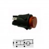 PULSANTE LUMINOSO ROSSO OFF-(ON) 250Vac 16A BIPOLARE