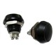 PULSANTE ANTIVANDALICO 36Vdc 2A IP65 N.A. FORO D.12 NERO