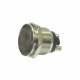 PULSANTE ANTIVANDALICO 2A 250VAC N.A. FORO D.19MM SILVER