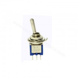 DEVIATORE SUBMINIATURA 1 SCAMBIO 2 POSIZIONI 3A 125V