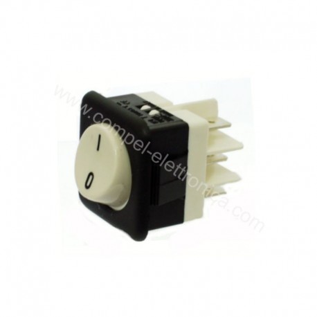 DEVIATORE BIPOLARE A BASCULA BIANCO