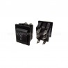 PULSANTE A BASCULA (ON)-OFF-(ON) 16A 250V NERO
