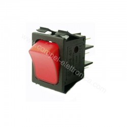 DEVIATORE BIPOLARE 250VAC 16A A BASCULA 2 SCAMBI ROSSO